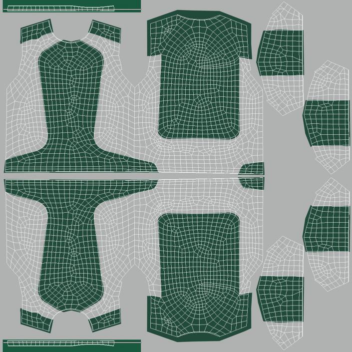 3D Soccer Uniform with Shin Guards