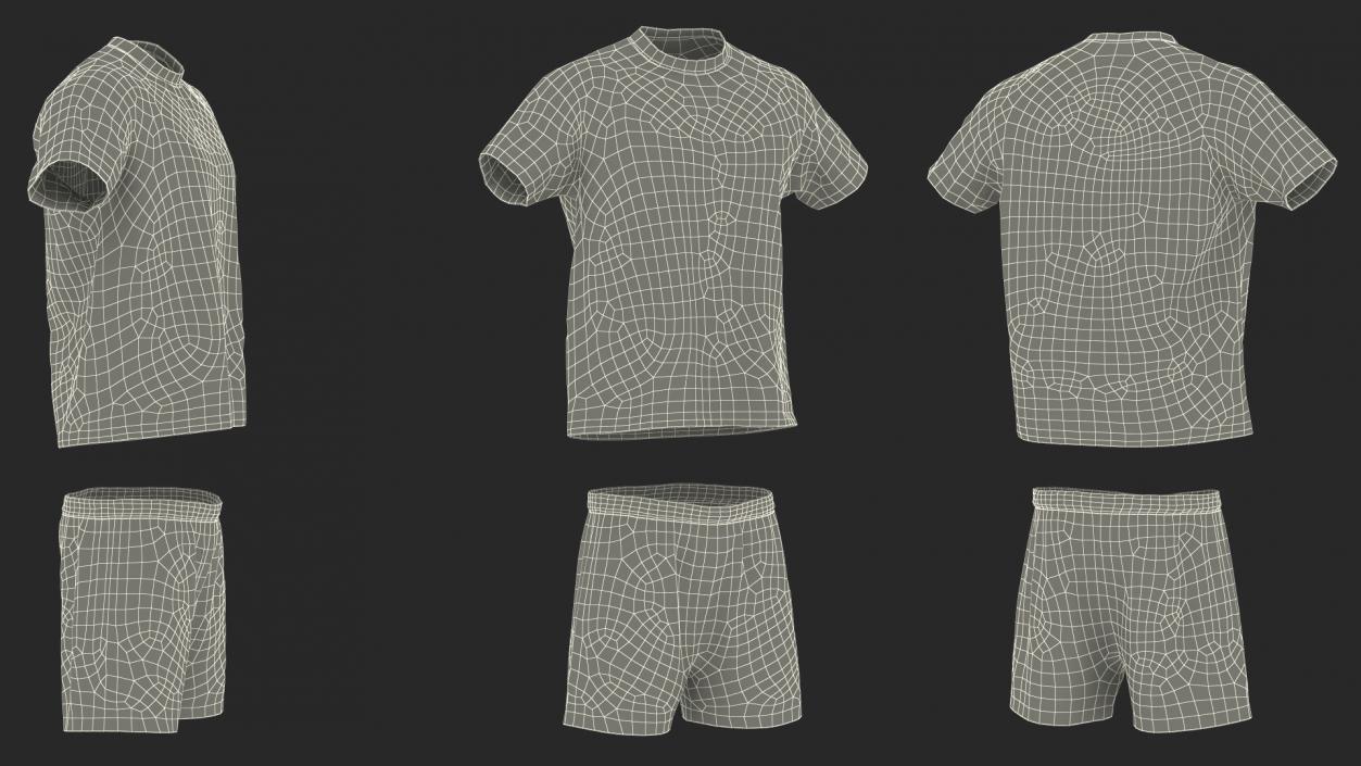 3D Soccer Uniform with Shin Guards