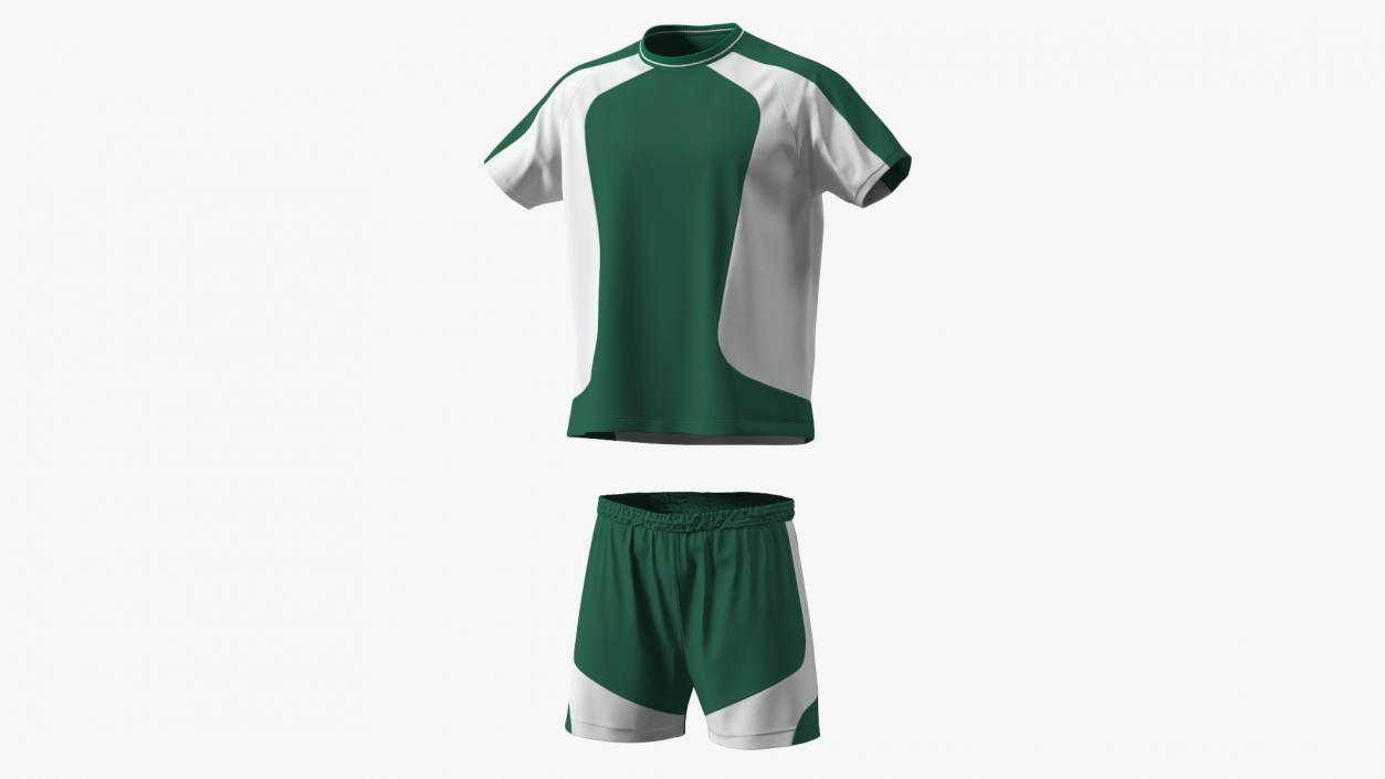 3D Soccer Uniform with Shin Guards