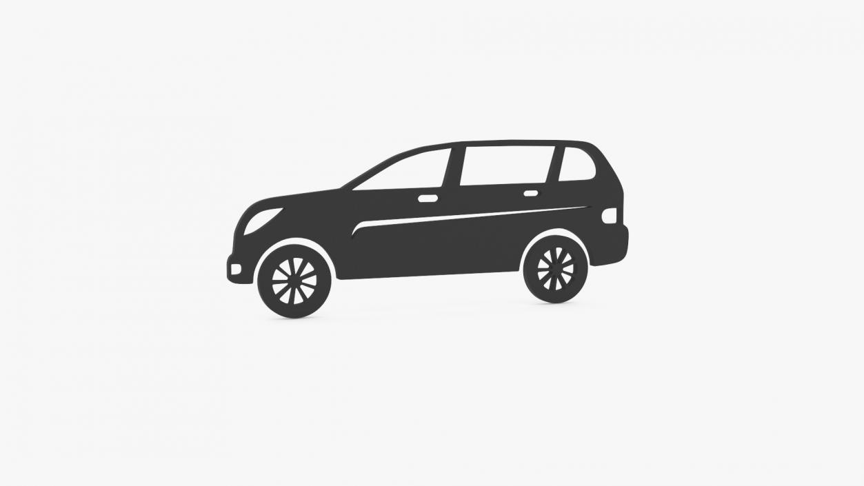 SUV Silhouette 3D model