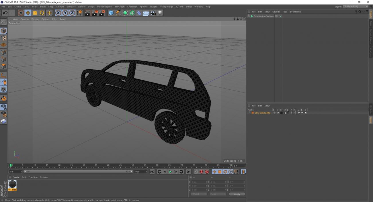 SUV Silhouette 3D model