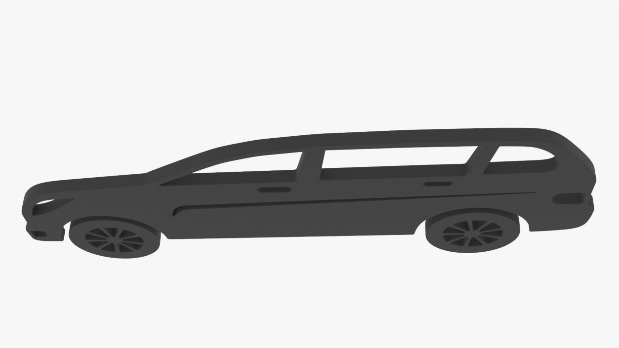 SUV Silhouette 3D model