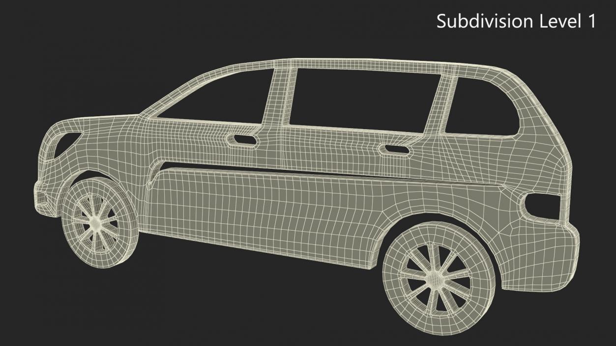 SUV Silhouette 3D model