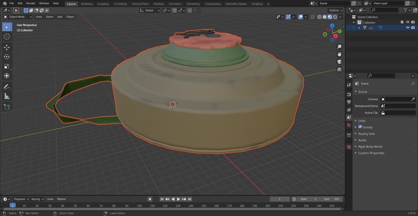 Anti Tank Blast Mine TM-62 Clean 3D