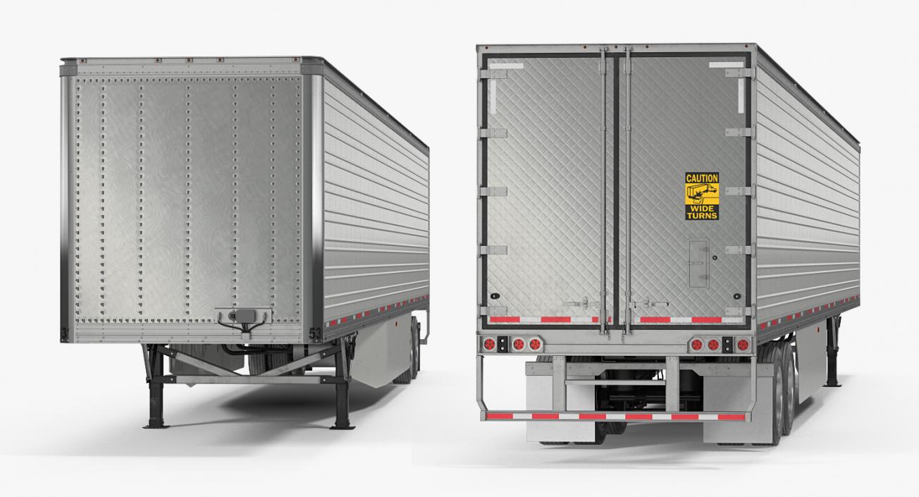 3D Large Semi Trailer Refrigerator