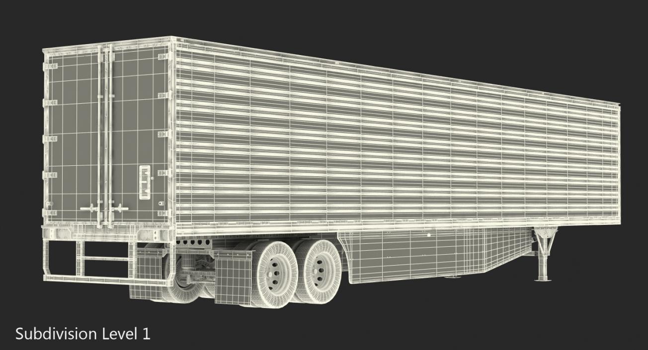 3D Large Semi Trailer Refrigerator