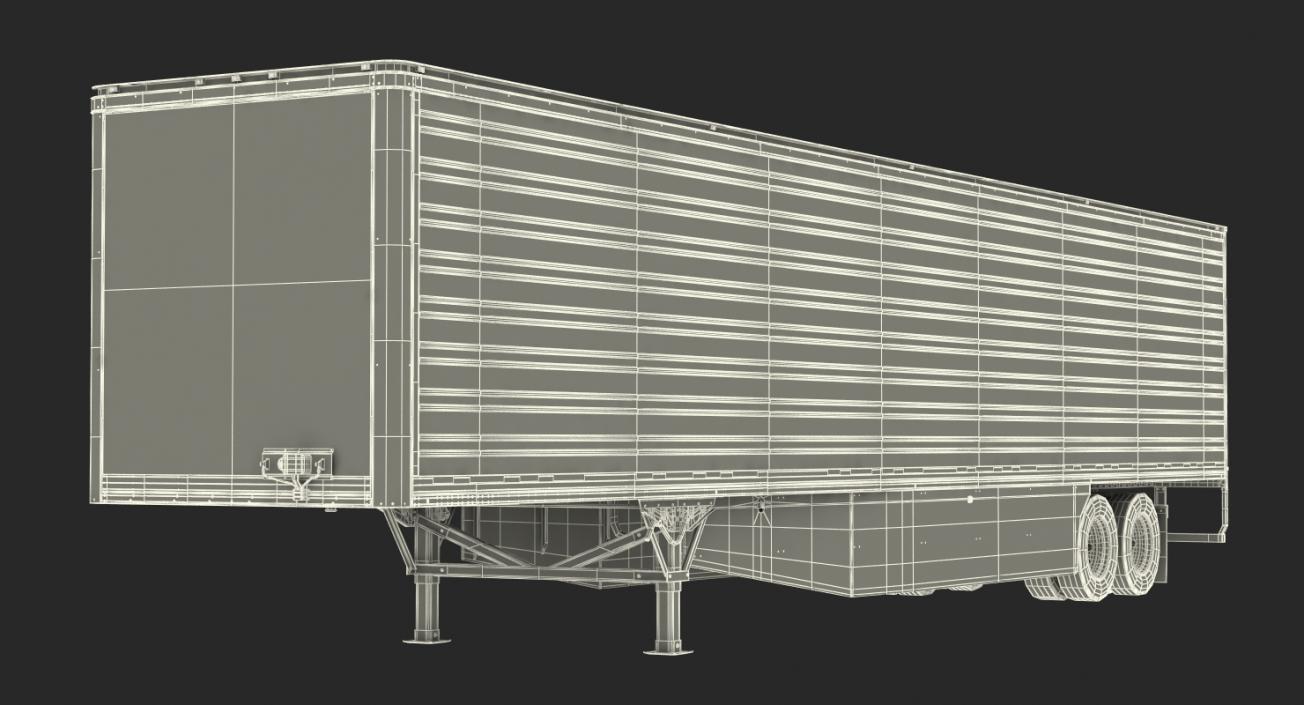 3D Large Semi Trailer Refrigerator