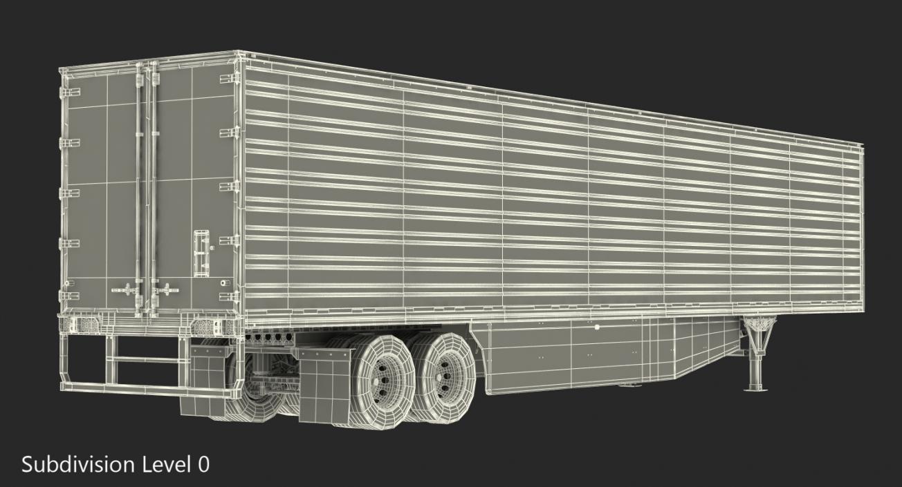 3D Large Semi Trailer Refrigerator