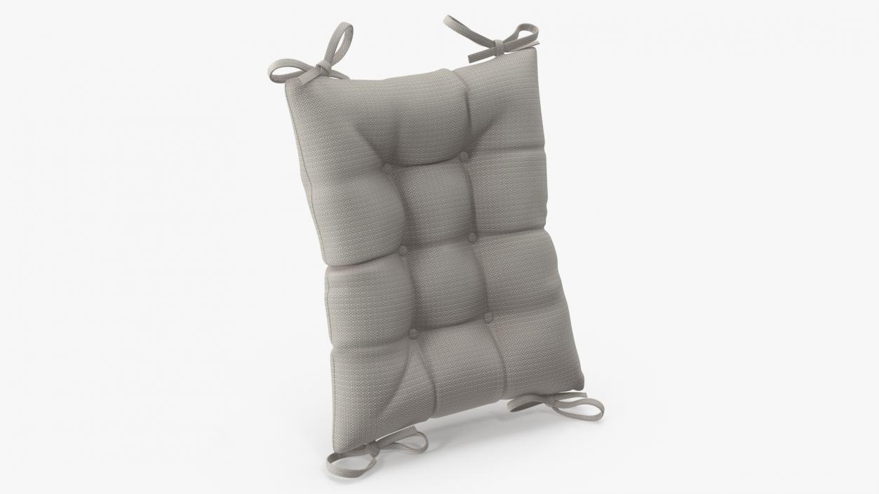 3D Chair Back Cushion Gray model