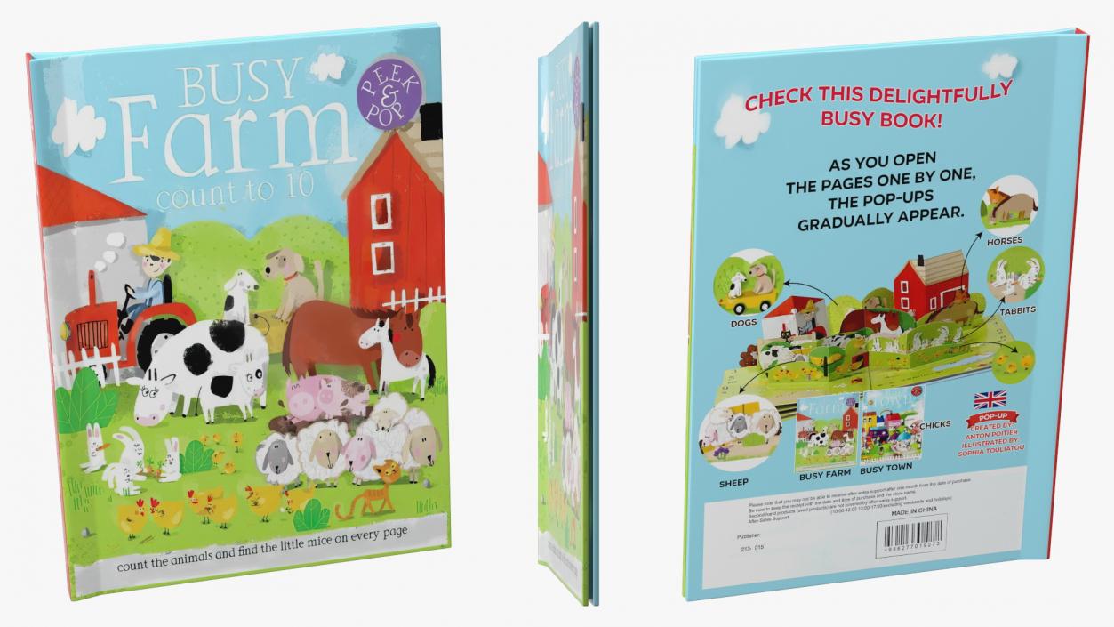 3D model Children Pop Up Book