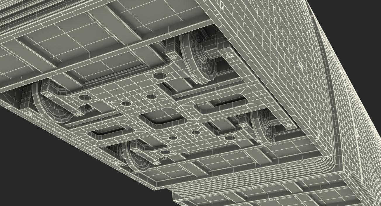 Urbos3 Luxembourg Tram Rigged 3D model