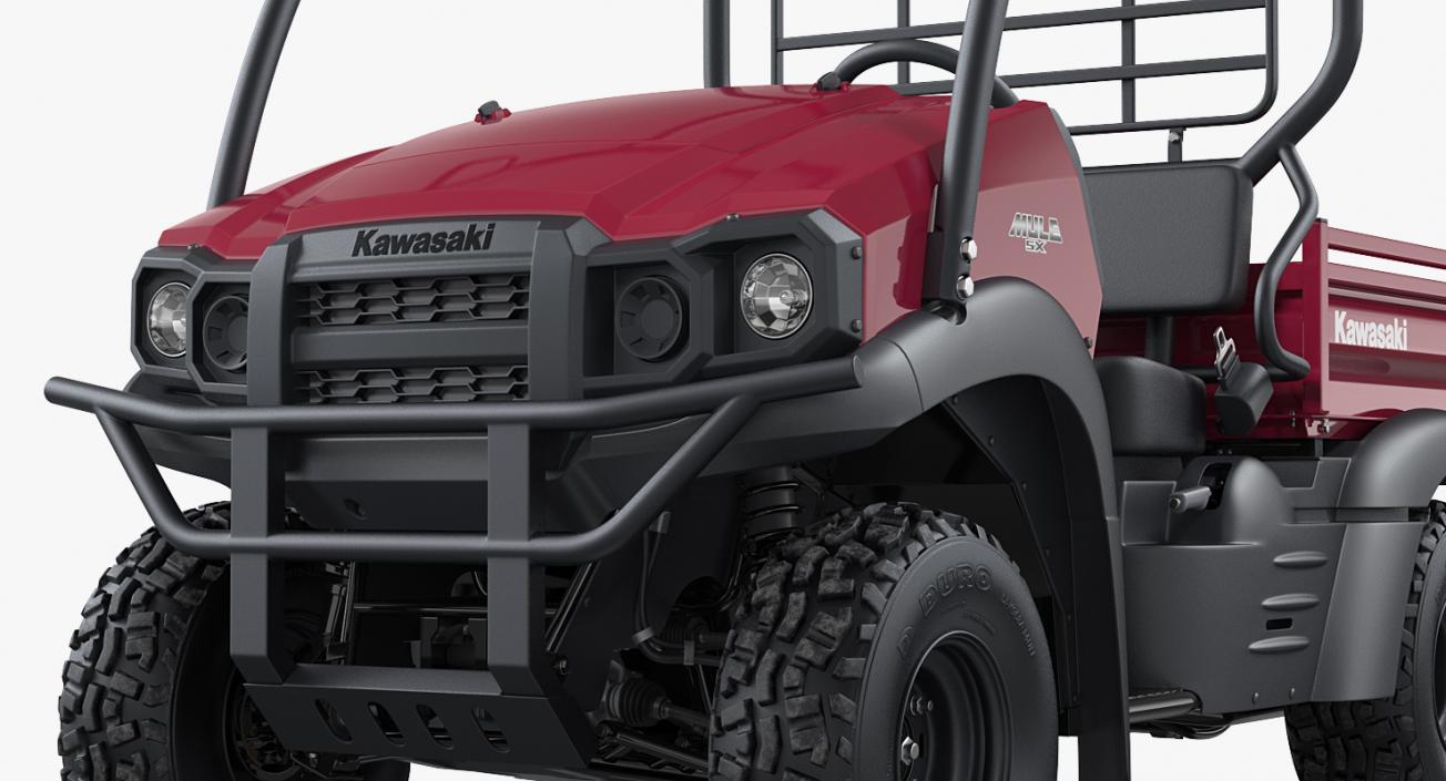 3D 2019 Kawasaki Mule SX 4x4 Clean Rigged model