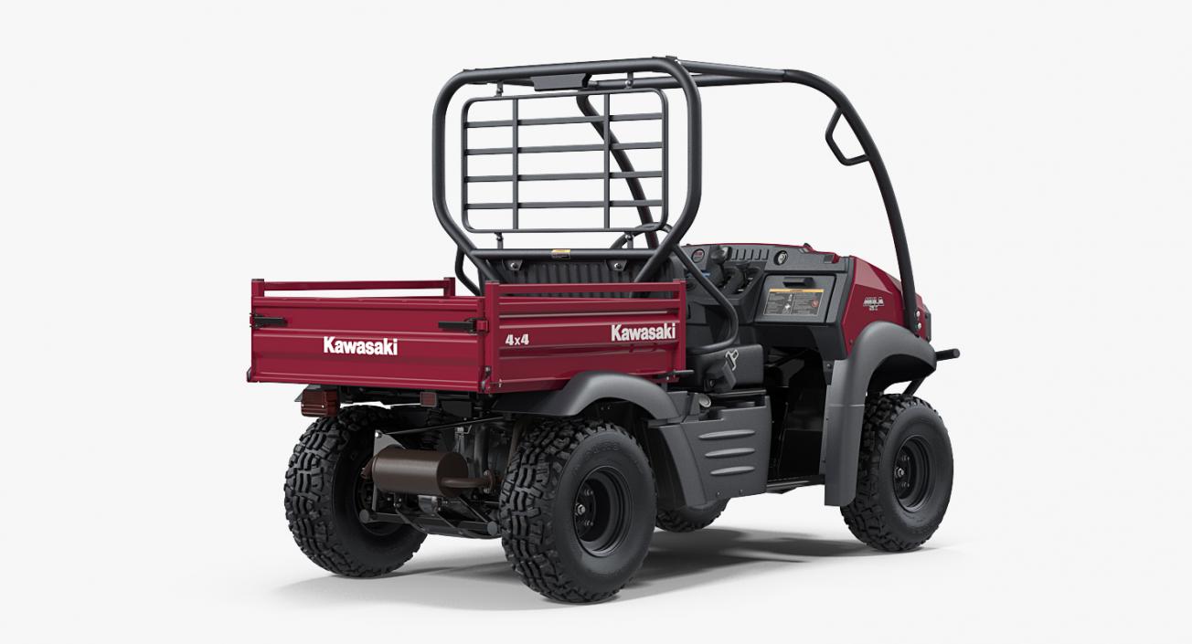 3D 2019 Kawasaki Mule SX 4x4 Clean Rigged model