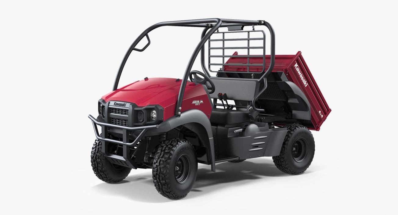 3D 2019 Kawasaki Mule SX 4x4 Clean Rigged model