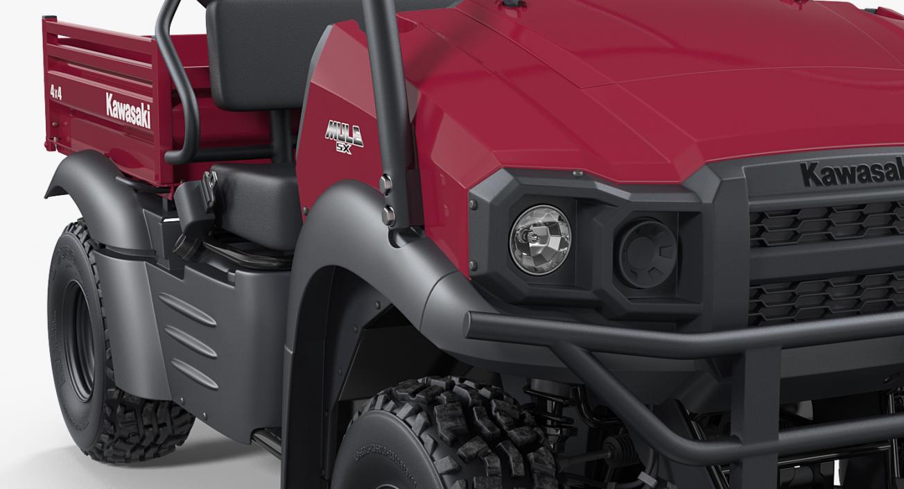 3D 2019 Kawasaki Mule SX 4x4 Clean Rigged model