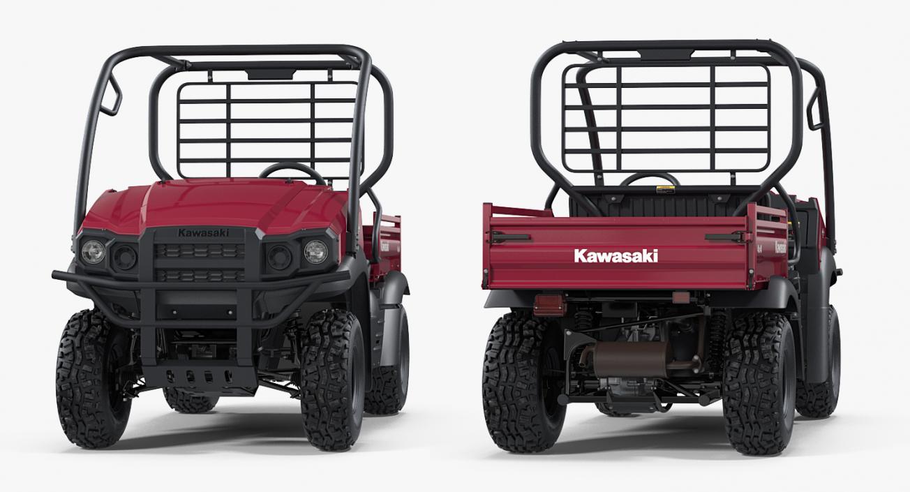 3D 2019 Kawasaki Mule SX 4x4 Clean Rigged model