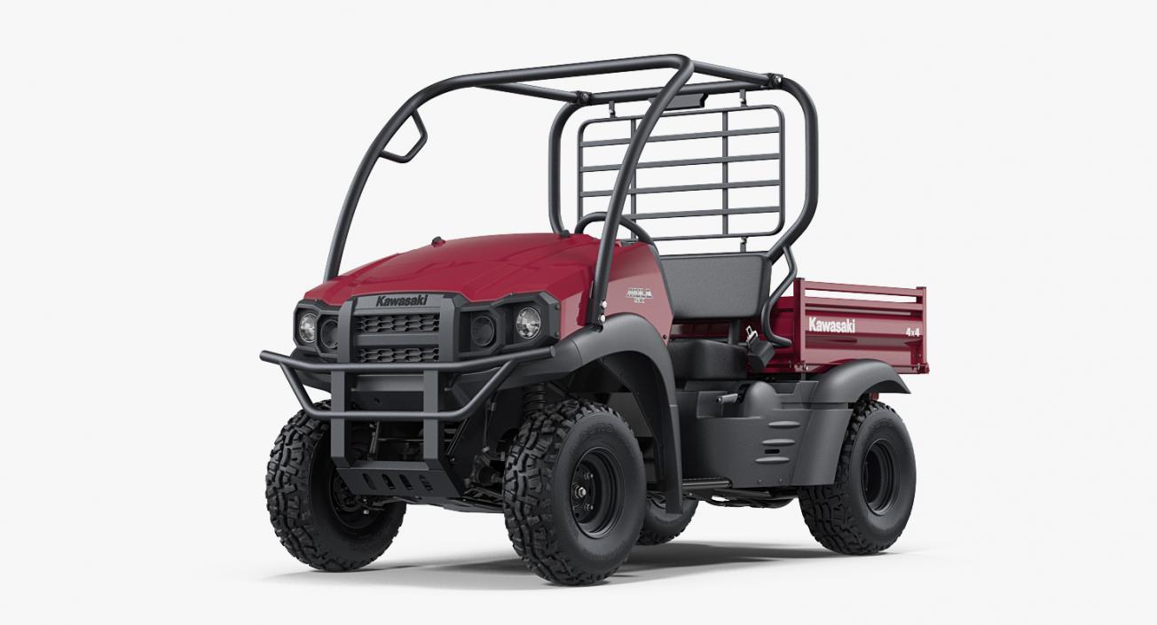 3D 2019 Kawasaki Mule SX 4x4 Clean Rigged model