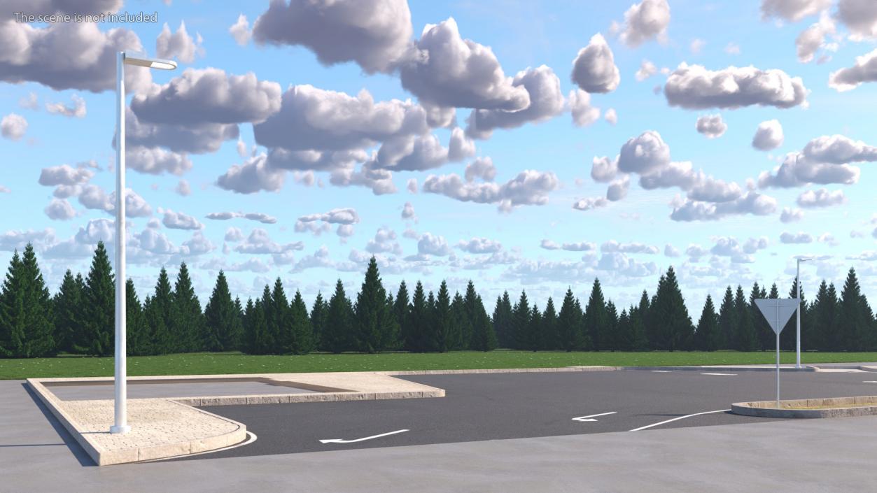 3D Modern Parking Lot model