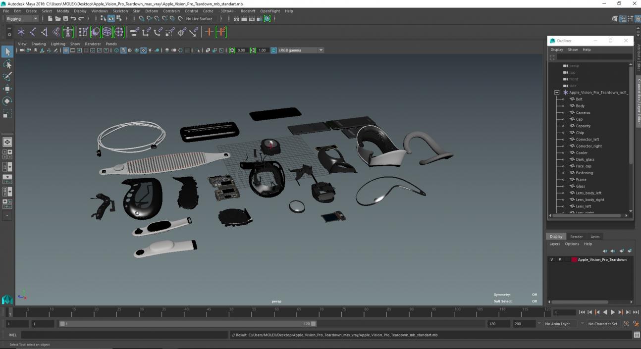 Apple Vision Pro Teardown 2 3D