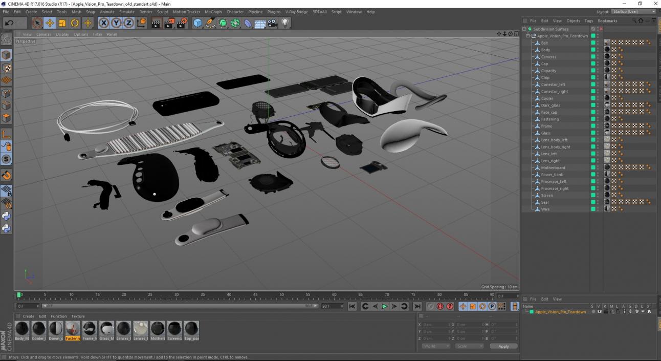 Apple Vision Pro Teardown 2 3D