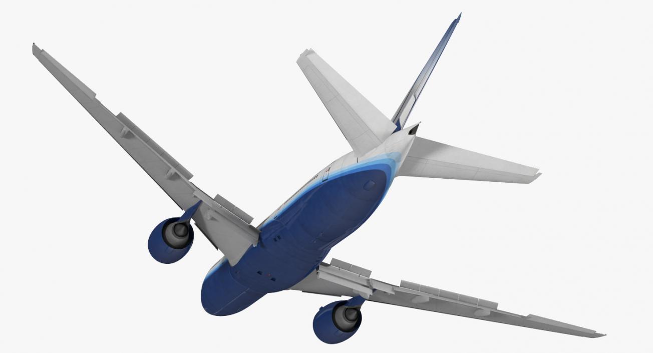 Boeing 777 200ER United Airlines Rigged 3D model