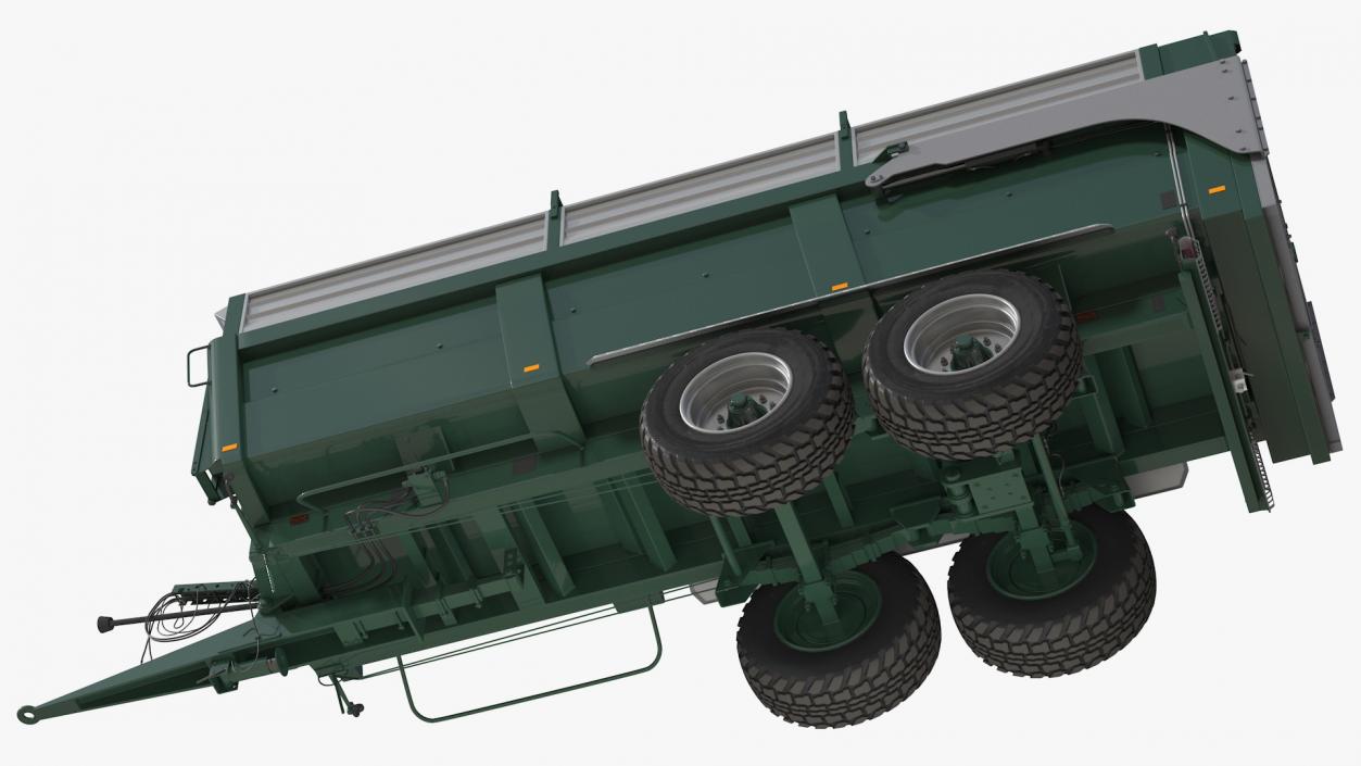 3D model Agricultural Tipper Trailer Clean Rigged