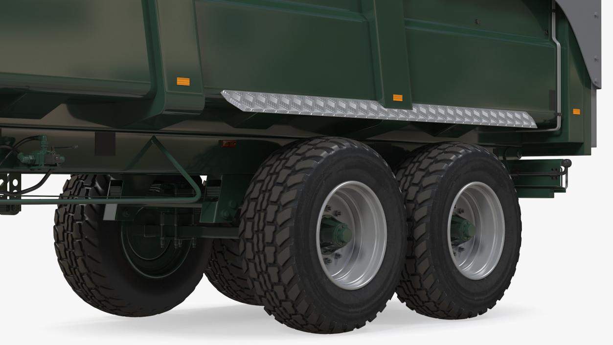 3D model Agricultural Tipper Trailer Clean Rigged