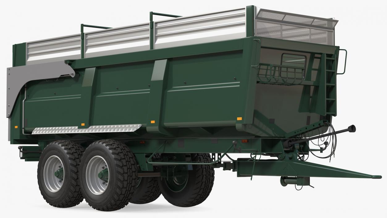 3D model Agricultural Tipper Trailer Clean Rigged