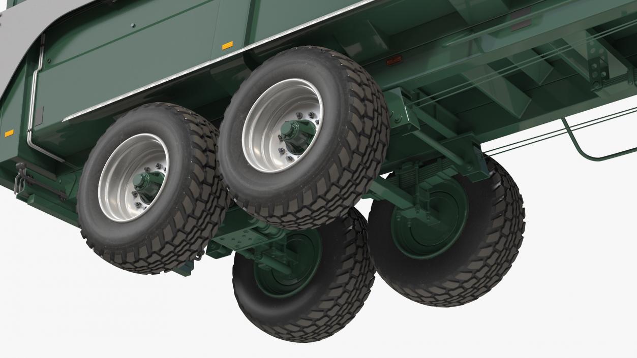 3D model Agricultural Tipper Trailer Clean Rigged