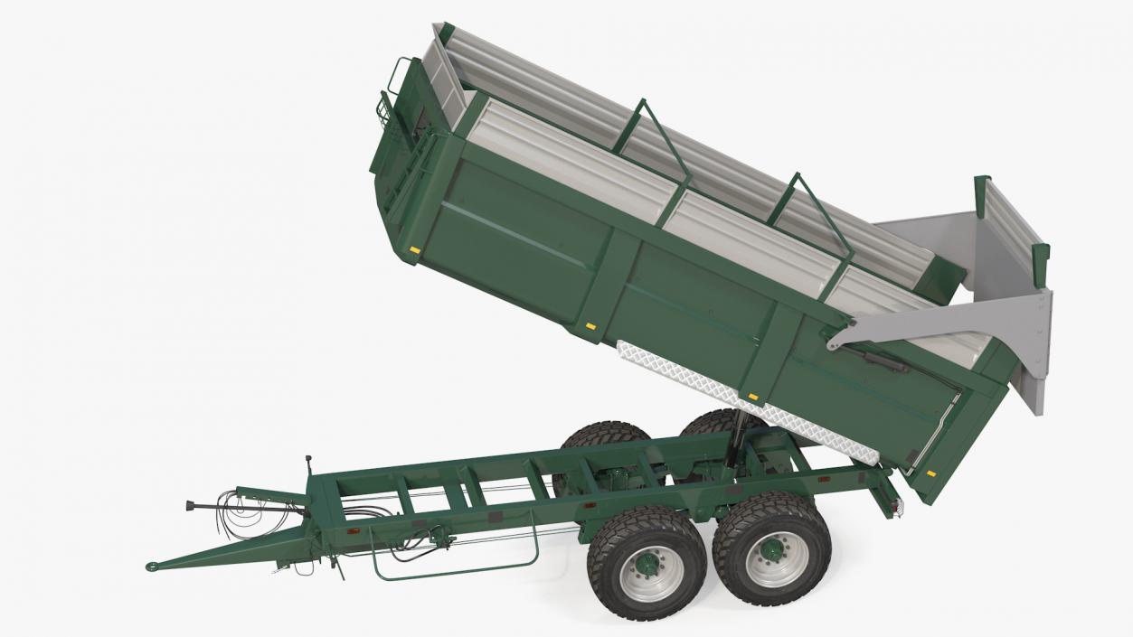 3D model Agricultural Tipper Trailer Clean Rigged