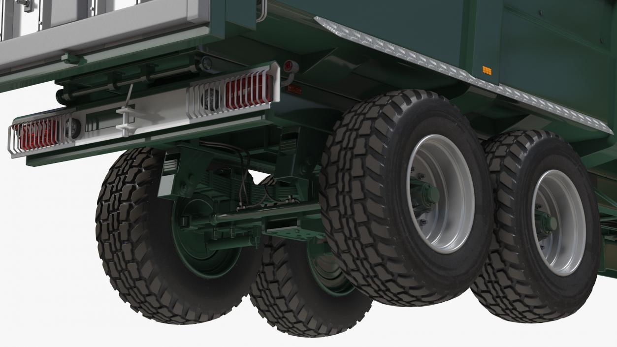 3D model Agricultural Tipper Trailer Clean Rigged