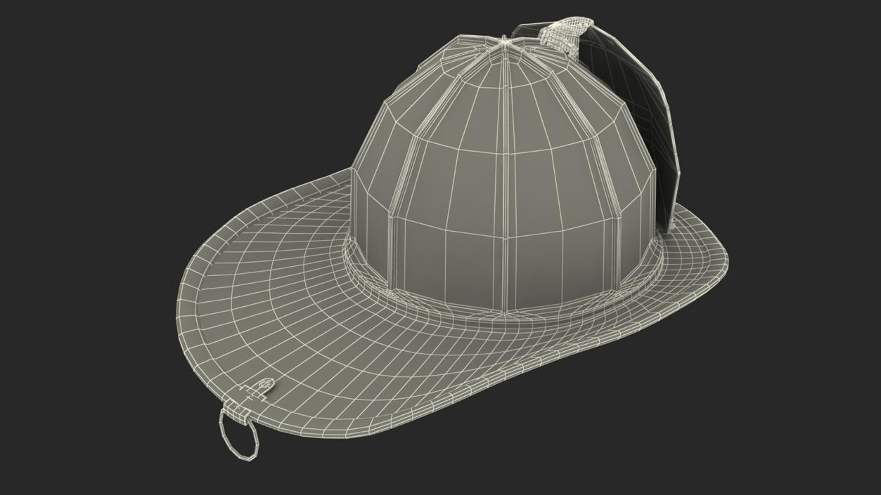 Firefighter Helmet with Number 343 3D model