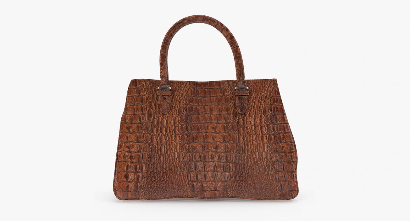 3D model Crocodile Leather Handbag