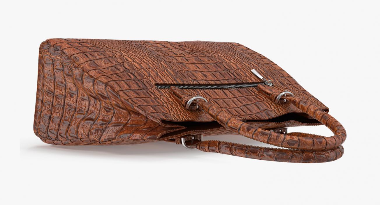 3D model Crocodile Leather Handbag