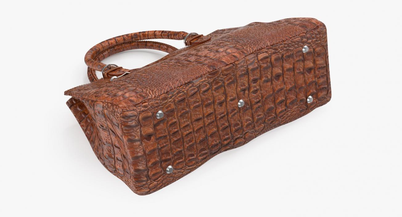 3D model Crocodile Leather Handbag