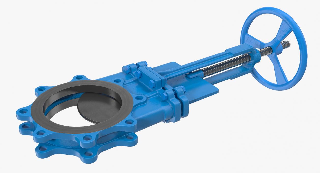 3D Butterfly Knife Gate Valve