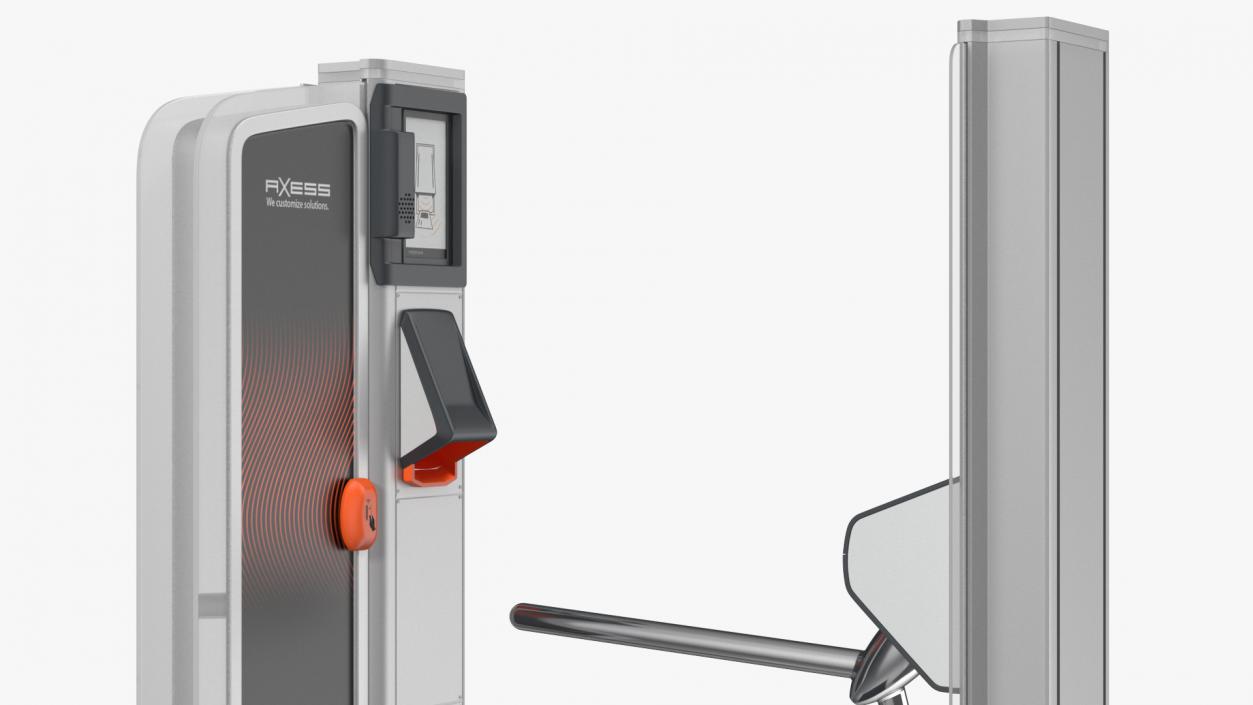 3D model Axess AX500 Smart Gate NG Turnstile