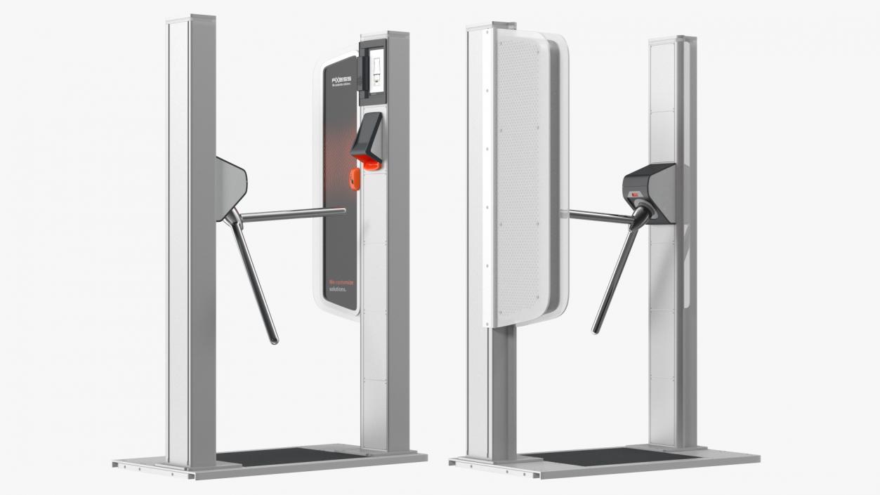 3D model Axess AX500 Smart Gate NG Turnstile