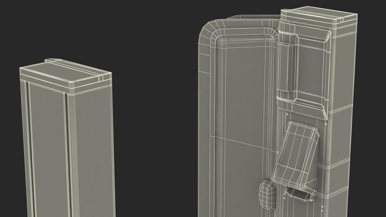 3D model Axess AX500 Smart Gate NG Turnstile