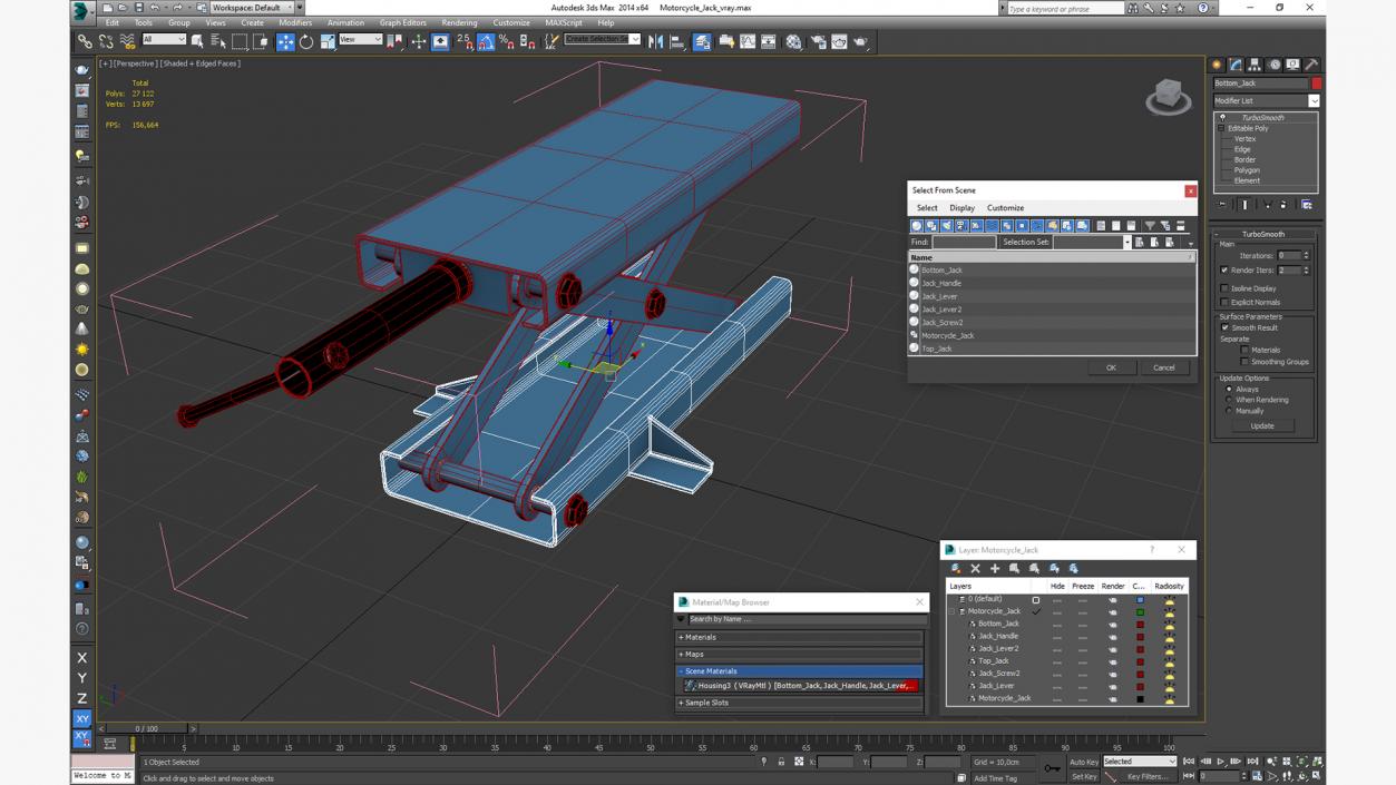 3D model Motorcycle Jack