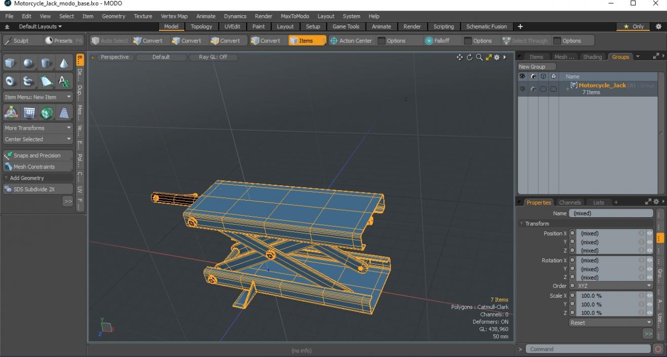 3D model Motorcycle Jack