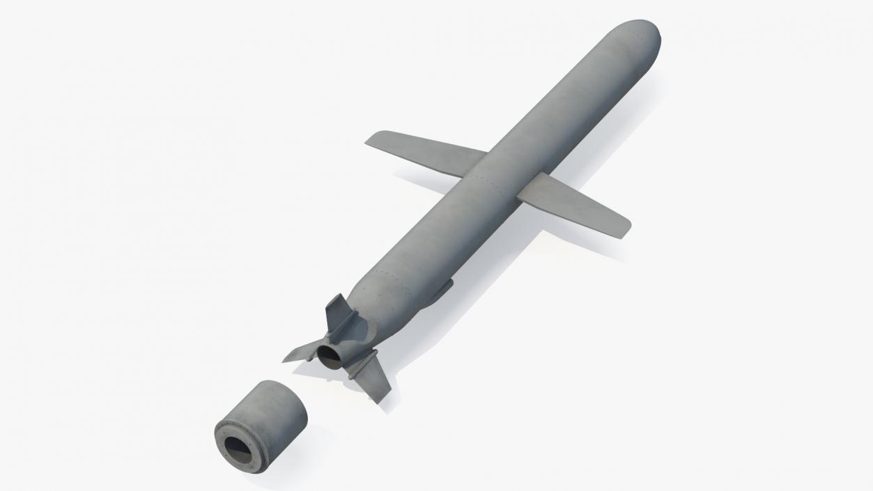 3D Military Cruise Missile model