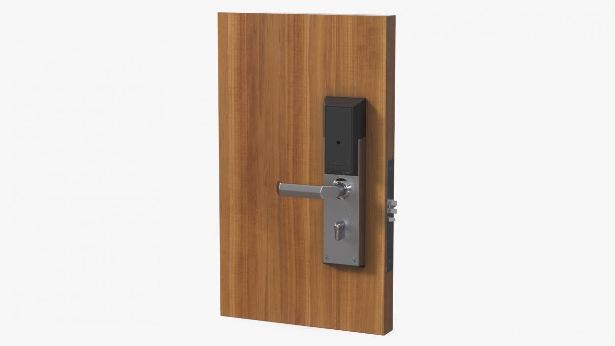 3D Smart RFID Hotel Door Lock Silver model