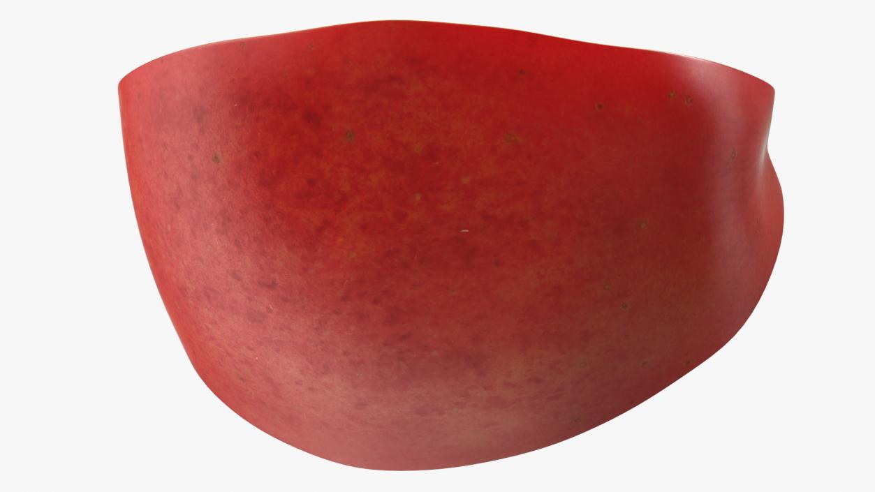 3D Sliced Red Apple Half