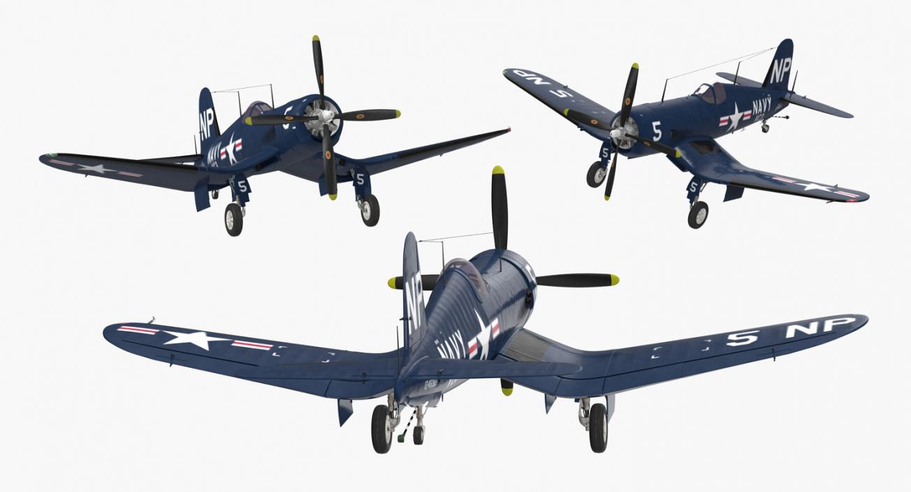 3D WWII Aircraft Big Collection model