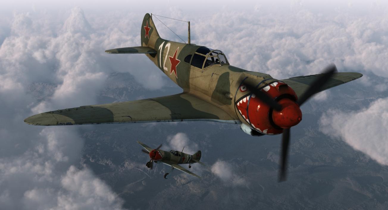 3D WWII Aircraft Big Collection model