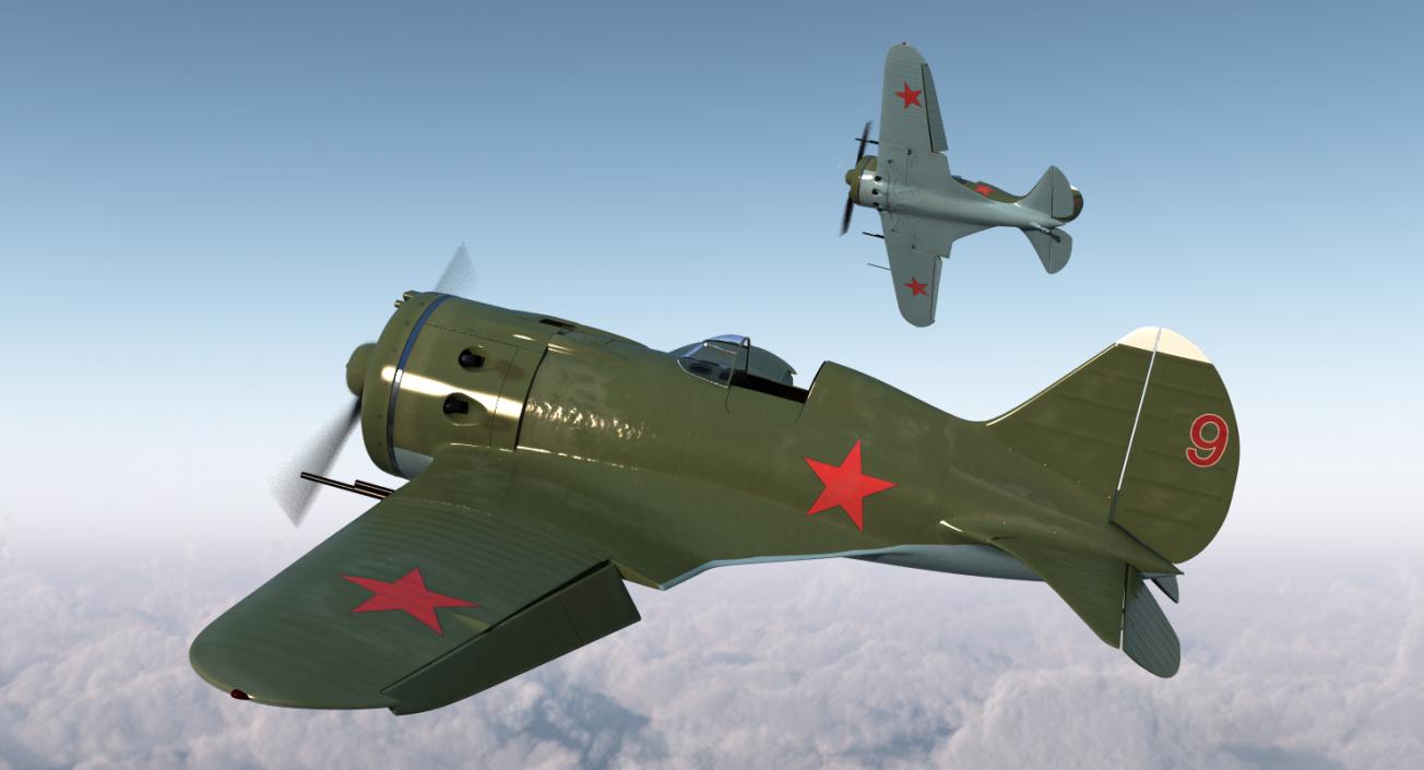 3D WWII Aircraft Big Collection model