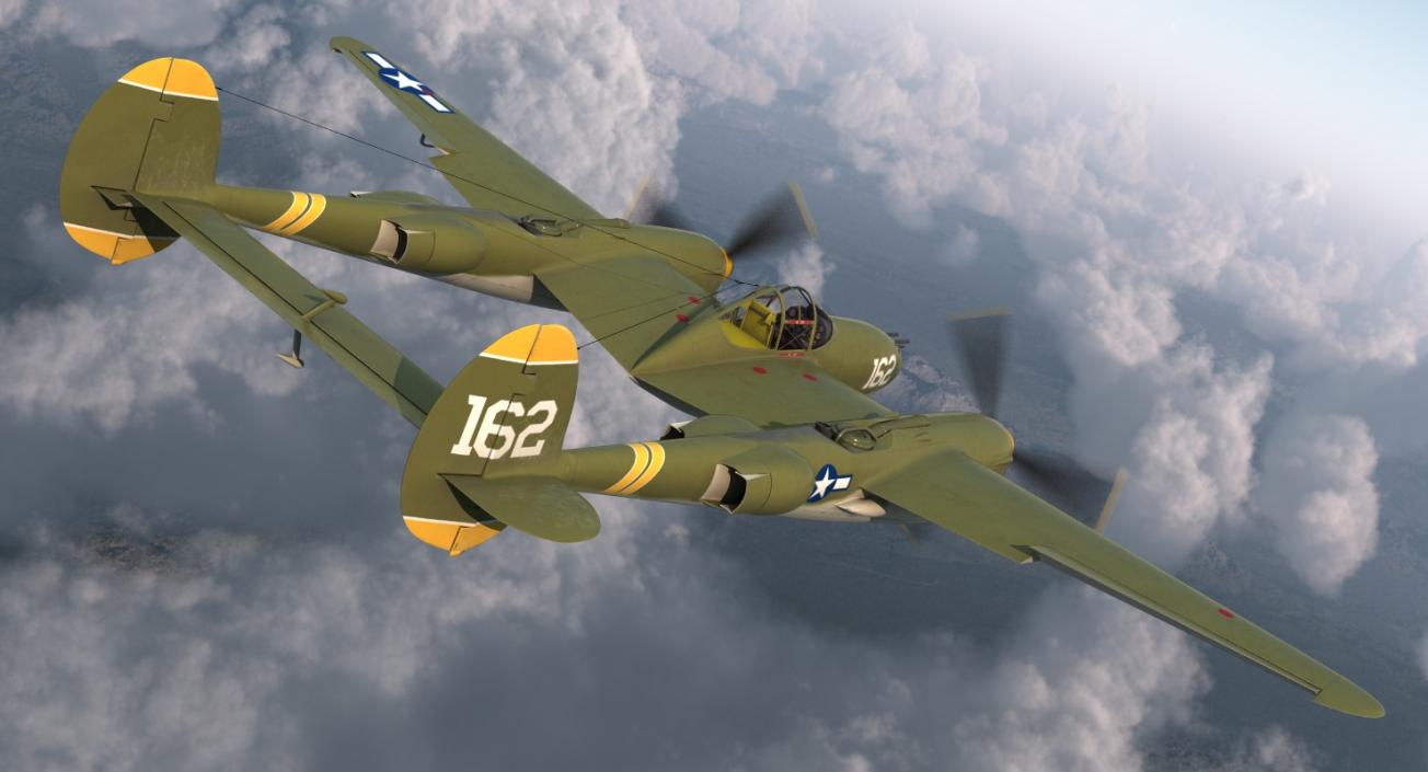 3D WWII Aircraft Big Collection model