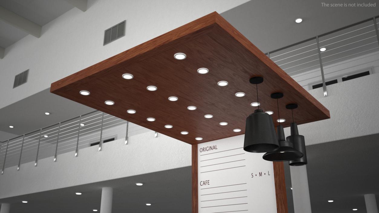 3D Empty Coffee Kiosk model