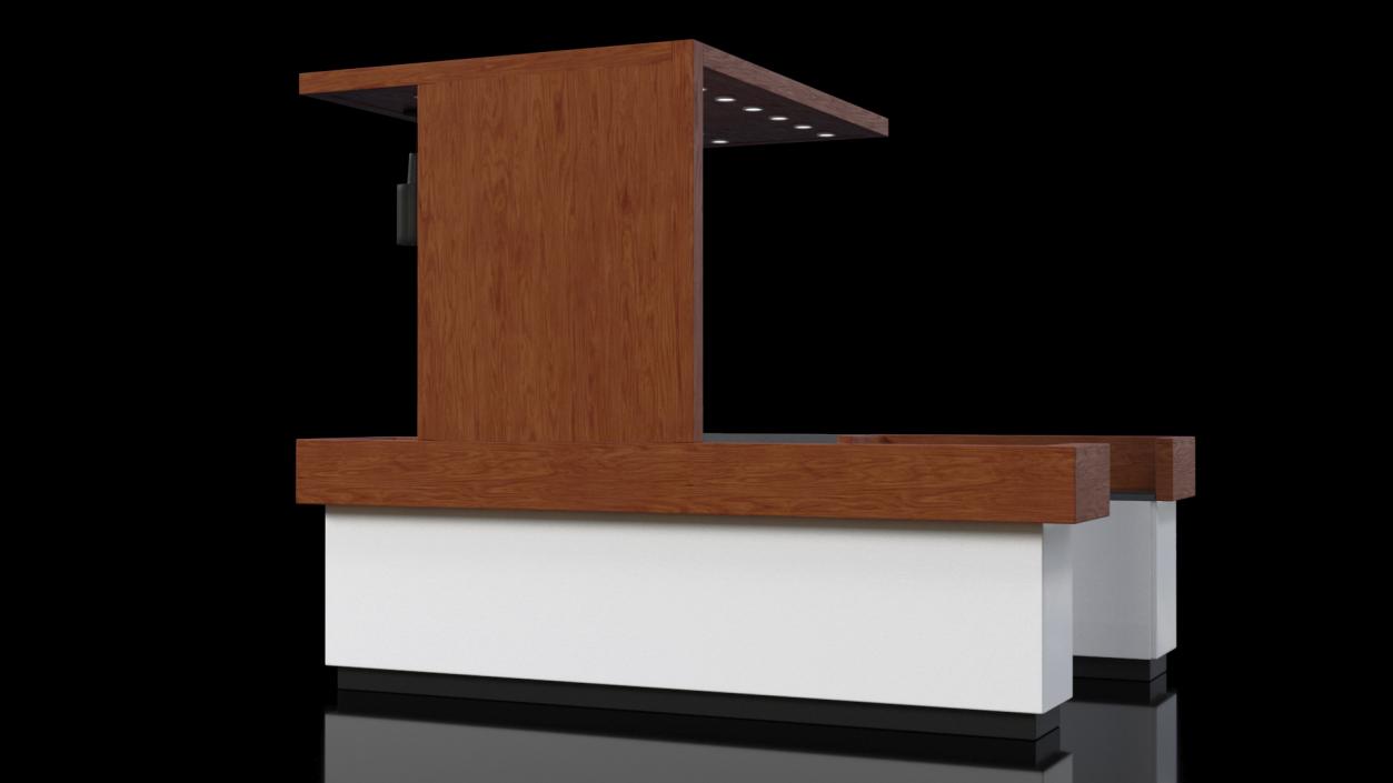 3D Empty Coffee Kiosk model